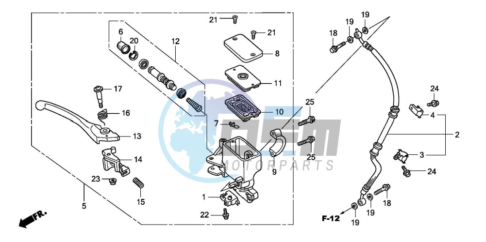 FR. BRAKE MASTER CYLINDER