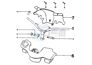 SQUAB - 50 cc drawing STEERING HANDLE