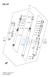 SFV650 (E3-E28) Gladius drawing FRONT DAMPER (SFV650AL1 E33)