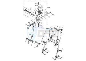 XV A WILD STAR 1600 drawing FRONT MASTER CYLINDER