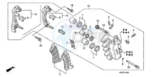 FES1259 UK - (E / MKH) drawing FRONT BRAKE CALIPER