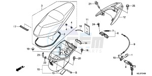 NSC110MPDC drawing SEAT/LUGGAGE BOX