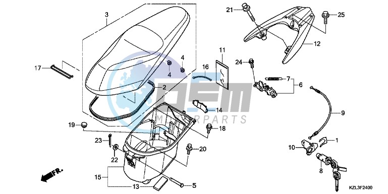 SEAT/LUGGAGE BOX