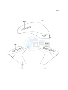 ER 650 A [ER-6N (AUSTRALIAN] (A6F-A8F) A8F drawing DECALS-- BLUE- --- A8F- -