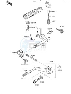 ZX 600 C [NINJA 600R] (C1-C2) [NINJA 600R] drawing GEAR CHANGE MECHANISM