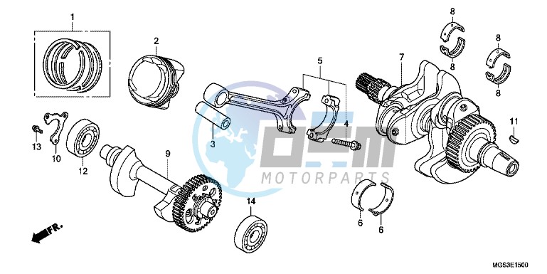 CRANKSHAFT/ PI STON