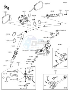 VULCAN S ABS EN650EHF XX (EU ME A(FRICA) drawing Handlebar