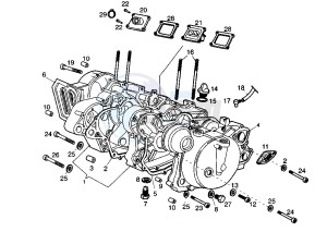 BULTACO LOBITO - 50 cc drawing CRANKCASE-COVER