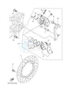 MWS125-C TRICITY 125 (BU5G) drawing FRONT BRAKE CALIPER