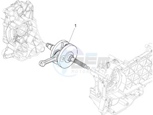 X7 125 Euro 3 drawing Crankshaft