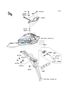 Z1000 ZR1000DDFA FR GB XX (EU ME A(FRICA) drawing Taillight(s)