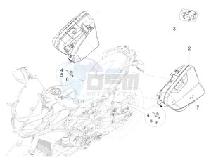 ETV Caponord 1200 USA USA drawing Suitcases