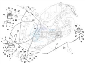 GTS 150 SUPER 4T 3V IE ABS E4 (EMEA) drawing Brakes pipes - Calipers (ABS)