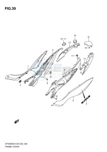 SFV650 (E3-E28) Gladius drawing FRAME COVER (MODEL K9)