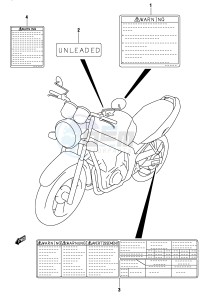 GS500 (P19) drawing LABEL (MODEL K4)