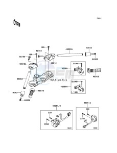 ZZR1400_ABS ZX1400DBF FR GB XX (EU ME A(FRICA) drawing Handlebar