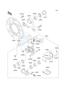 ZX 1100 D [NINJA ZX-11] (D1-D3) [NINJA ZX-11] drawing REAR BRAKE