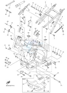 YZ250FX (B292 B293 B294 B294 B295) drawing FRAME