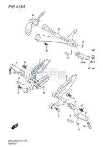 GSX-S1000F ABS EU drawing FOOTREST