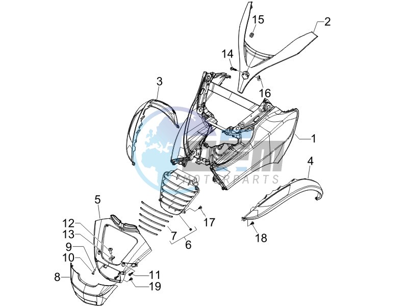 Front shield