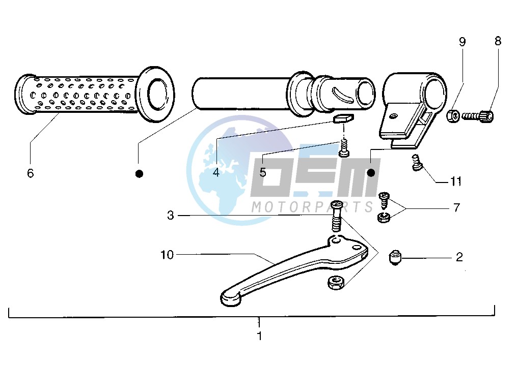 Handlebar parts Right