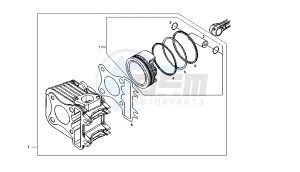 BOULEVARD - 125 CC 4T EU3 drawing CYLINDER - PISTON