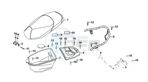 ALLO 50 25KMH (L8 L9) NL EURO4 drawing BUDDTSEAT - HELMET BOX - CARRIER