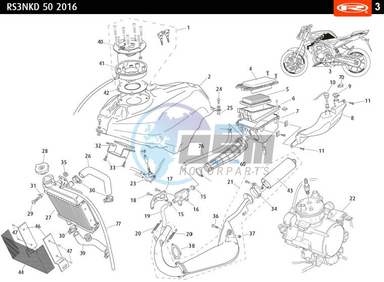 TANK-EXHAUST-RADIATOR