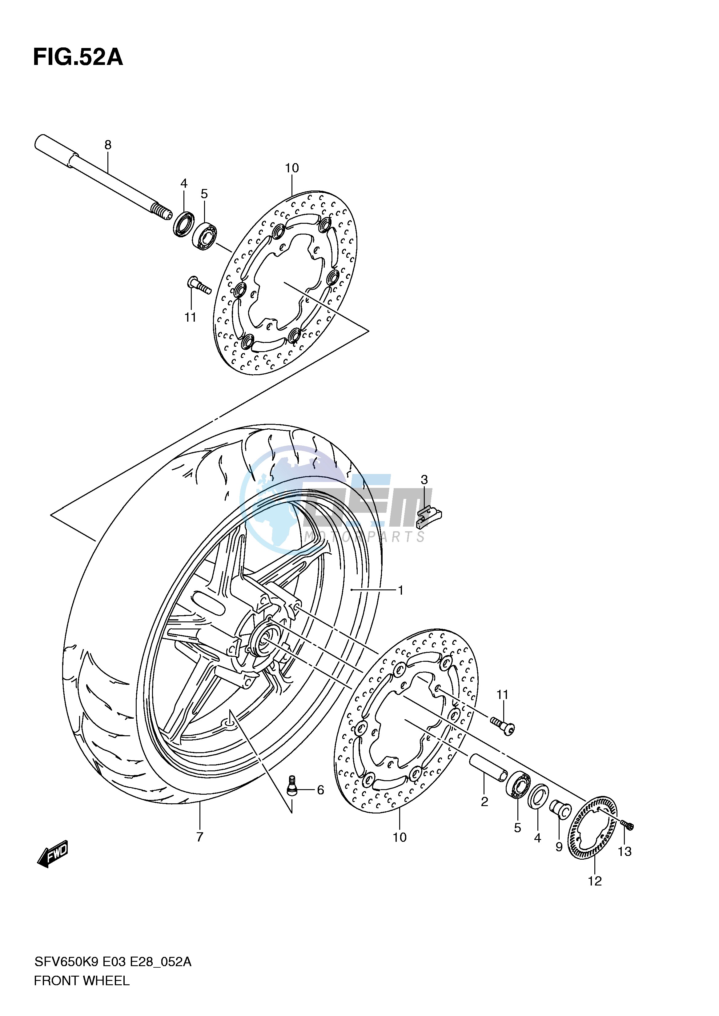 FRONT WHEEL (SFV650AL0)