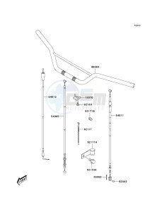 KLX 125 A (A6F) A6F drawing HANDLEBAR