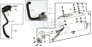 JOYRIDE 125 E2 drawing EXHAUST