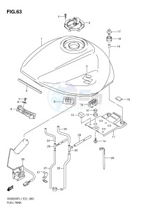 GSX650F (E21) Katana drawing FUEL TANK (GSX650FL1 E24)