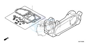 NSC50E Vision 50 - NSC50E UK - (E) drawing GASKET KIT B