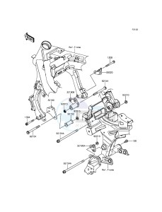 ER-6N ER650EDS XX (EU ME A(FRICA) drawing Engine Mount