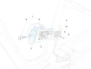 Wi-Bike Uni Deore Comfort 0 drawing Locks