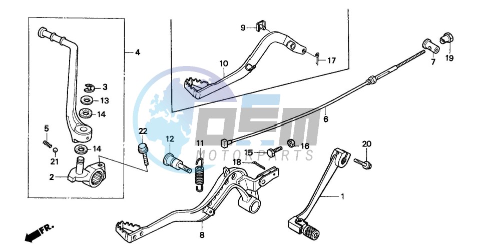 PEDAL/KICK STARTER ARM