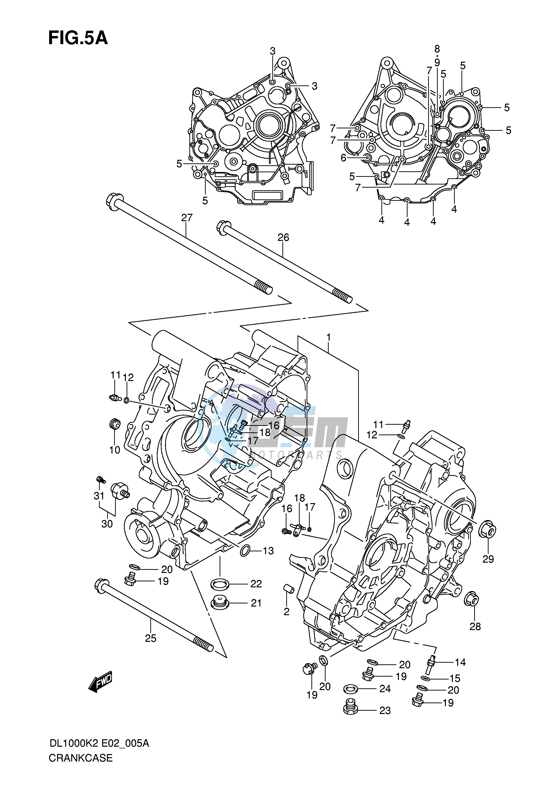 CRANKCASE (MODEL K6)