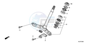 CRF100FC drawing STEERING STEM