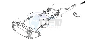 NTV650 drawing TAILLIGHT