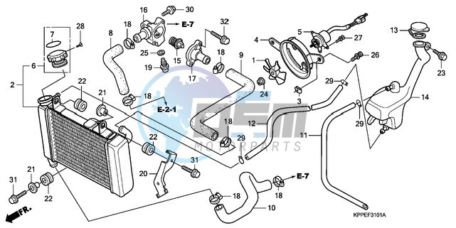 RADIATOR (CBR125RW7/RW9/RWA)