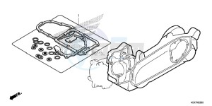 SH125AD SH125i UK - (E) drawing GASKET KIT B