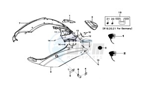 MIO 50 L6 drawing COWLING / TAIL LIGHT / INDICATORS