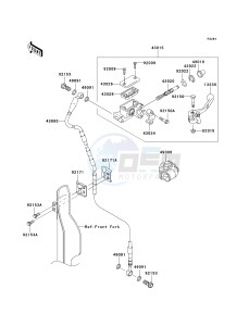 KX 250 T [KX250F] (7F) T7F drawing FRONT MASTER CYLINDER