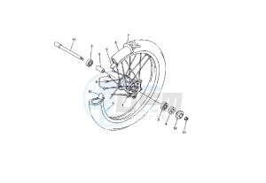 WR F 250 drawing FRONT WHEEL