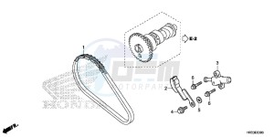 TRX420TE1E TRX420 ED drawing CAM CHAIN/TENSIONER