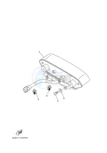 YFM700FWAD YFM70GPHH GRIZZLY 700 EPS (B1A3) drawing TAILLIGHT