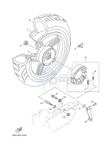 HW125 XENTER 125 (53B6) drawing REAR WHEEL