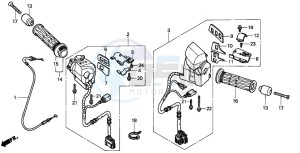 GL1800A drawing HANDLE SWITCH (GL1800A1/A2/A3)