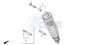 ST1100P drawing REAR CUSHION