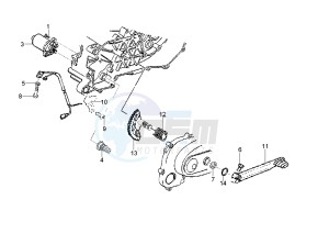 LX 2T 50 drawing Starting Motor - Starting lever